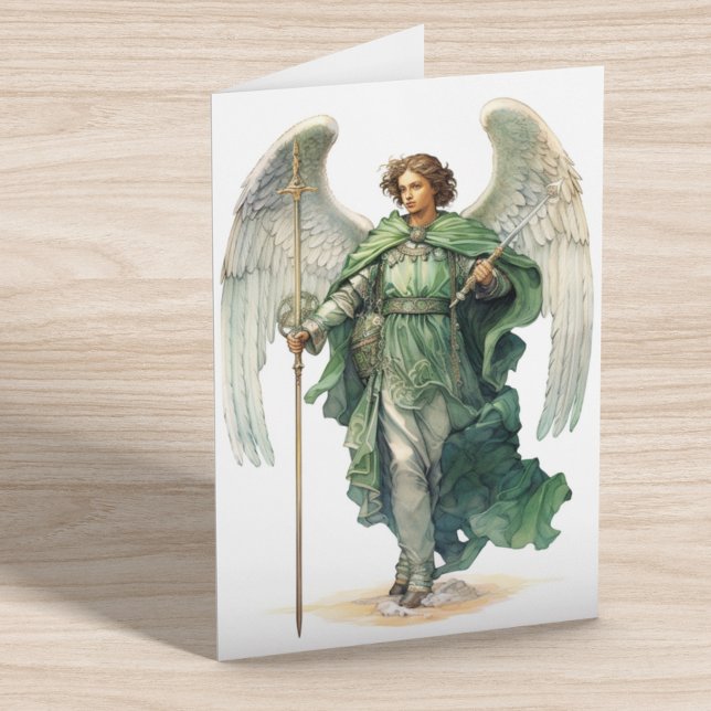 Tarjeta Archangel Raphael curaling Angel Saint Travel (Subido por el creador)