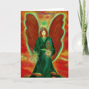 Tarjeta Archangel Raphael Greeting Card