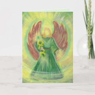 Tarjeta Archangel Raphael Greeting Card con mensaje