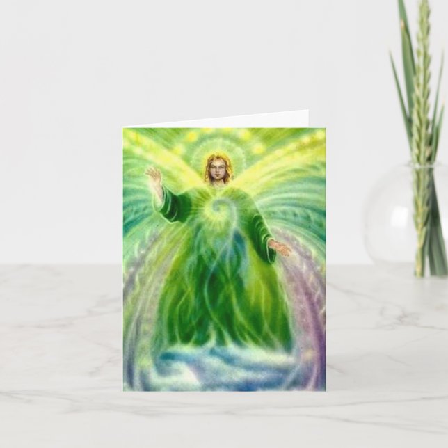 Tarjeta Archangel Raphael Healing Light (Anverso)