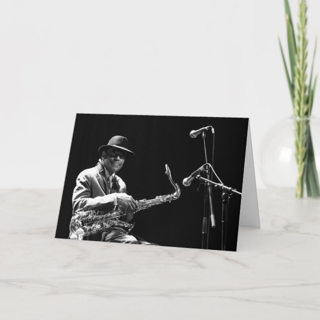 Tarjeta Archie Shepp 1 de P. Baud Banlieues Bleues 2010 GC (Anverso)