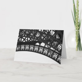 Tarjeta Arco blanco y negro Notecard de la torre Eiffel