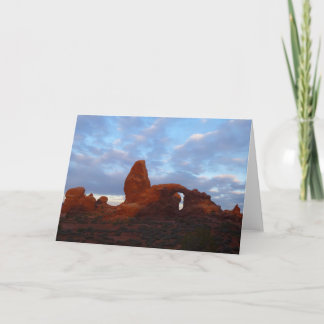 Tarjeta Arco de torres al amanecer en el Parque Nacional d
