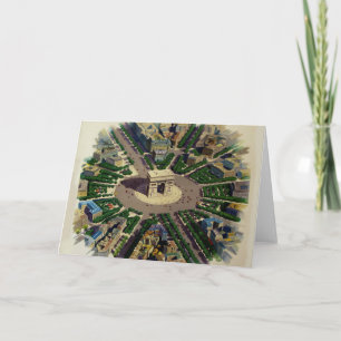 Tarjeta Arco de Triunfo Vintage París