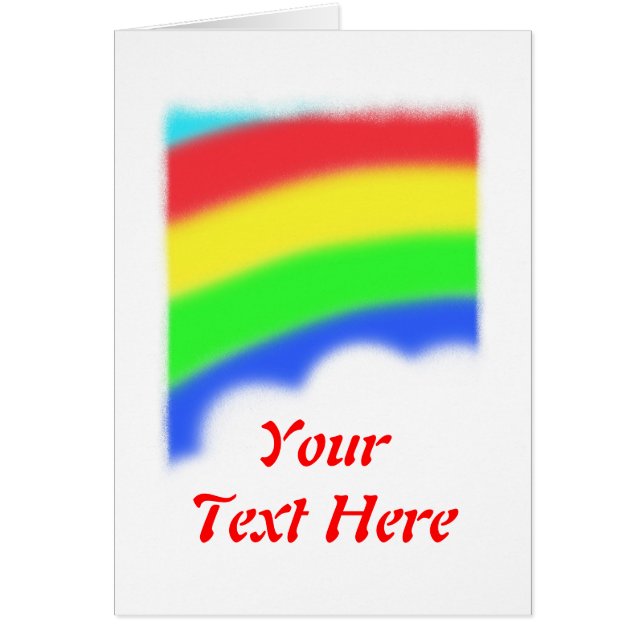 Tarjeta arco iris (Frente)