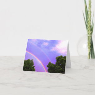 Tarjeta Arco iris doble