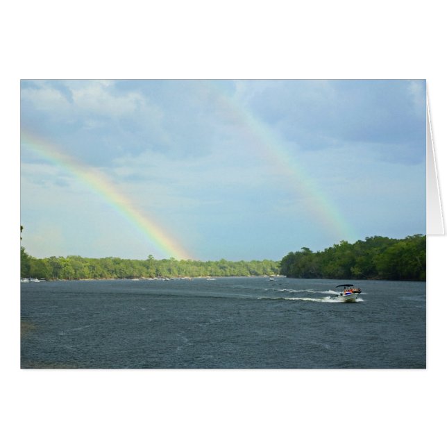 Tarjeta arco iris doble (Anverso (Horizontal))