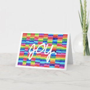 Tarjeta Arco iris Frameable Notecard de la alegría