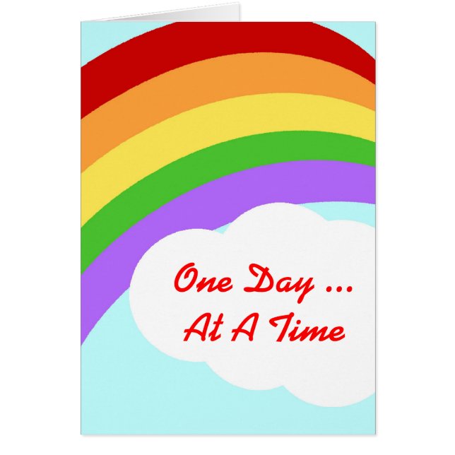 Tarjeta arco iris personalizado (Frente)