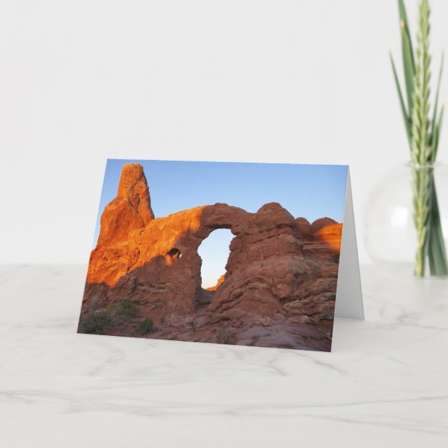 Tarjeta Arco Turret al amanecer II (Anverso)