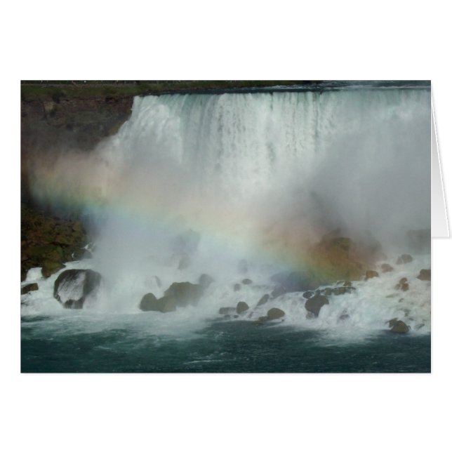 Tarjeta arcoiris a las cataratas estadounidenses (Anverso (Horizontal))