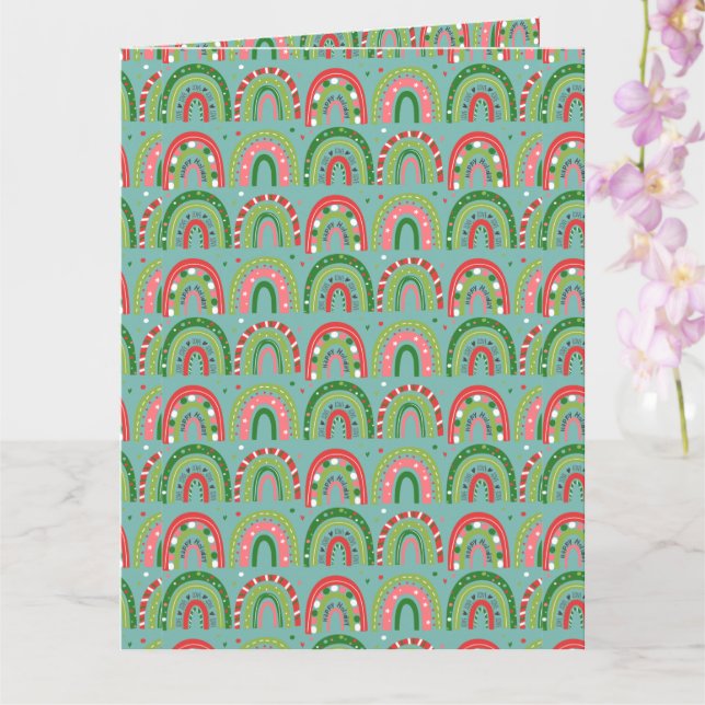 Tarjeta Arcoíris de Amor  (Orquídea)