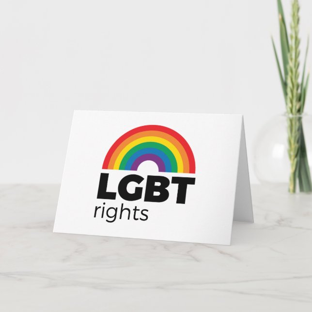 Tarjeta Arcoiris de derechos LGBT (Anverso)