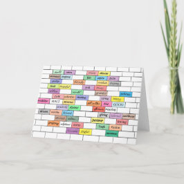 Tarjeta Arcoiris de la carta Inspiradora de graffiti