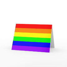 Tarjeta arcoiris del orgullo gay (colores puros)