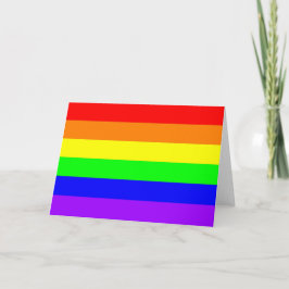 Tarjeta arcoiris del orgullo gay (colores puros)