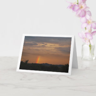 Tarjeta Arcoiris en el cielo español