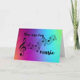 Tarjeta Arcoíris Eres mi Música