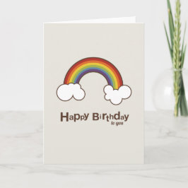 Tarjeta Arcoíris | Feliz cumpleaños para ti