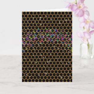 Tarjeta Arcoiris honeycomb 