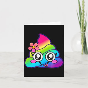 Tarjeta Arcoíris Op Emoji Lindos Unicornios O Flor Tonto 