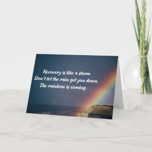 Tarjeta Arcoiris para la recuperación de adicciones a drog