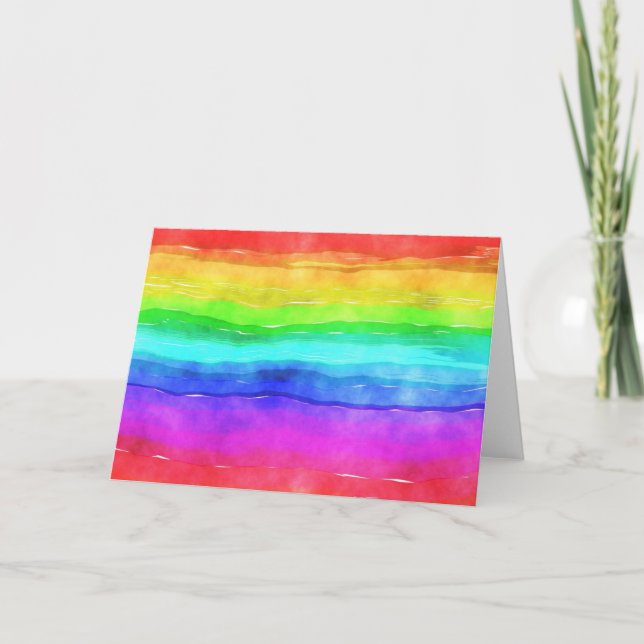 Tarjeta Arcoiris pintado (Anverso)