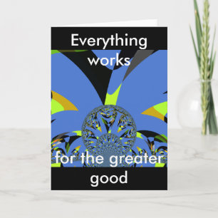 Tarjeta Arcos de Guay con diseño de arte fractal