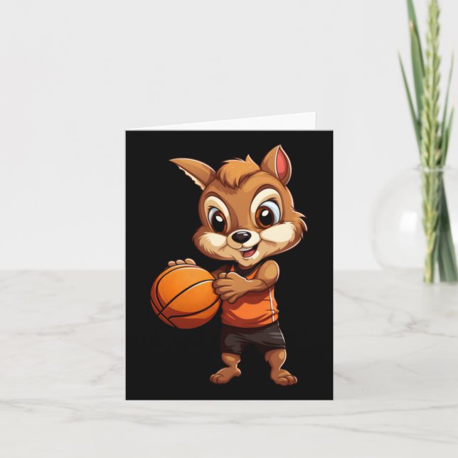 Tarjeta ardilla de baloncesto (Anverso)