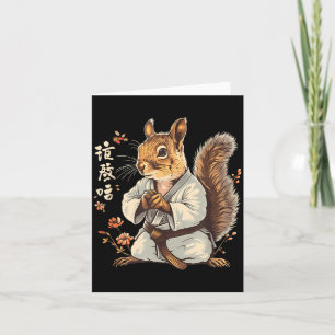 Tarjeta Ardilla de Karate Artes Marciales Kickboxing Judo