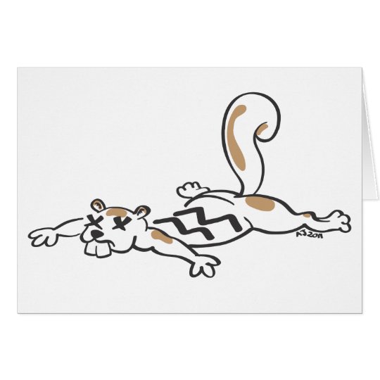 Tarjeta Ardilla de Roadkill