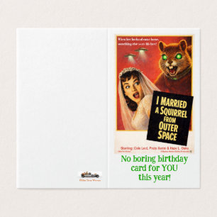 Tarjeta Ardilla del espacio exterior