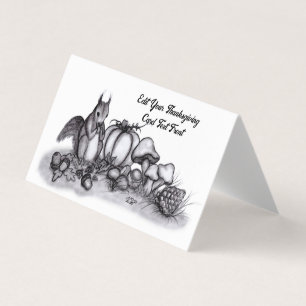 Tarjeta ardilla en otoño, ¡Feliz Día de Acción de Gracias!