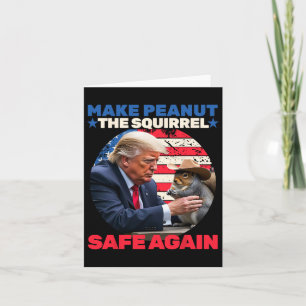 Tarjeta Ardilla Trump Hace Que La Ardilla De Maní Sea Segu