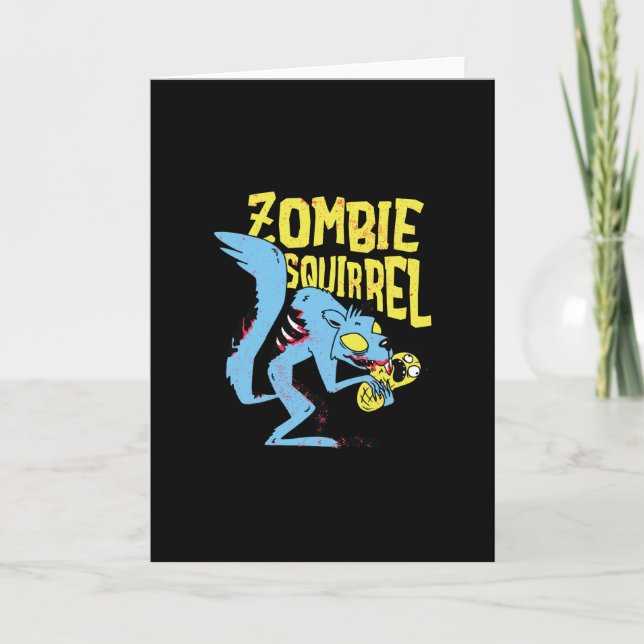 Tarjeta ardilla zombie (Anverso)