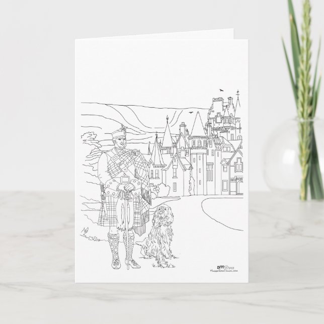 Tarjeta Ardverikie House Highlander Gordon Setter (Anverso)