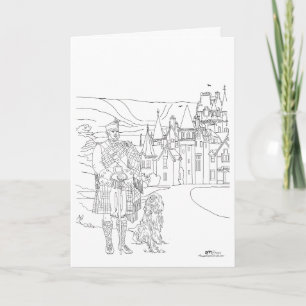 Tarjeta Ardverikie House Highlander Gordon Setter