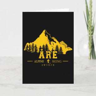Tarjeta Åre Suecia Estación de Esquí Esquí Alpino Suecos S