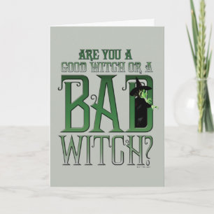 Tarjeta Are You A Good Witch Or A Bad Witch?