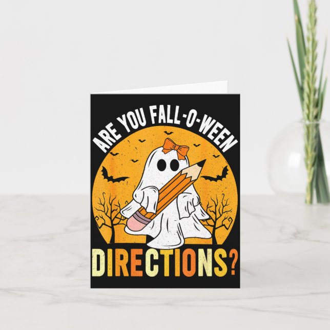Tarjeta Are You Fall-o-ween Direction Funny Sarcastic Quot (Anverso)