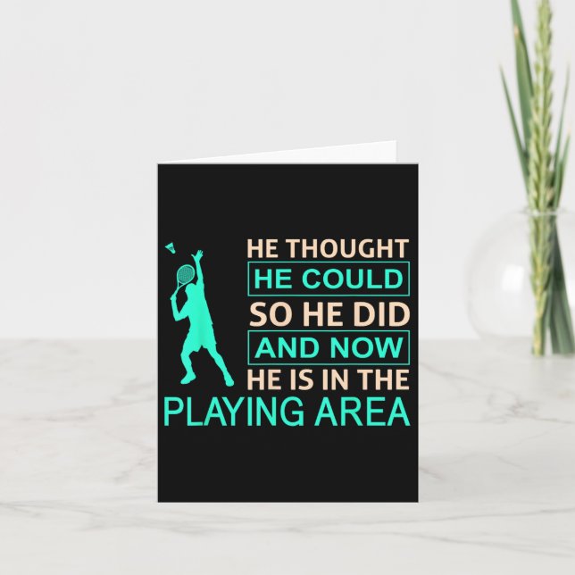 Tarjeta Arena de juego de bádminton para bádminton  (Anverso)