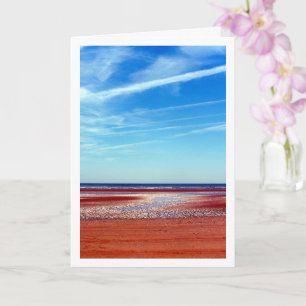 Tarjeta Arenas de Camber, paisaje de playa soleado