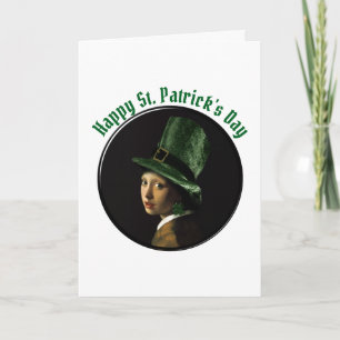 Tarjeta Arete de trébol Día de San Patricio