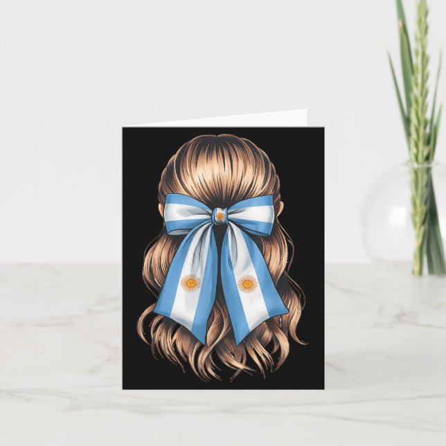 Tarjeta Argentina Pride Argentinian Flag  (Anverso)