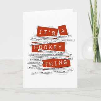 Tarjeta Argot del hockey