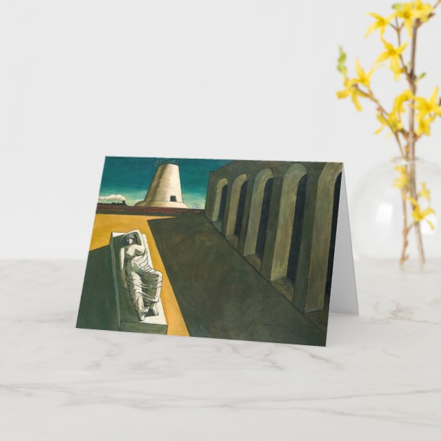 Tarjeta Ariadne | Giorgio de Chirico | (flor amarilla)