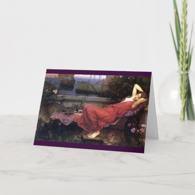 Tarjeta Ariadne que descansa en un sofá (Anverso)
