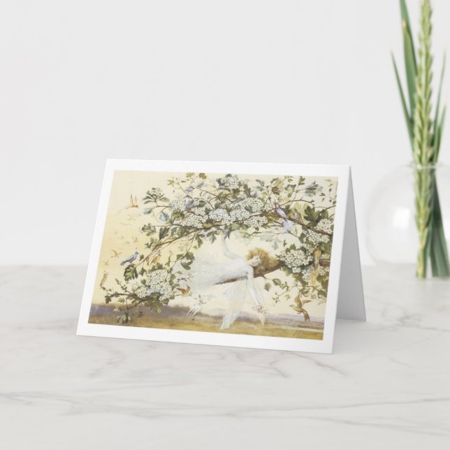 Tarjeta Ariel de hadas de cosecha 1858 (Anverso)