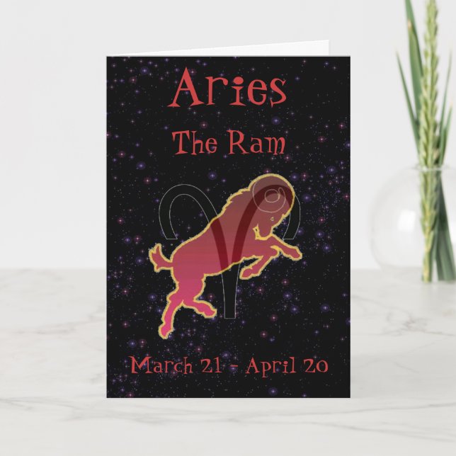 Tarjeta Aries Birthday card (Anverso)