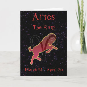 Tarjeta Aries Birthday card